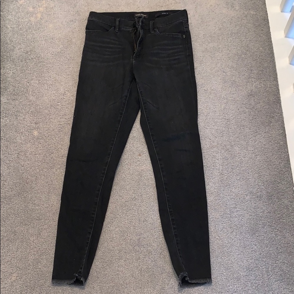 Skinny High wasted black jeans